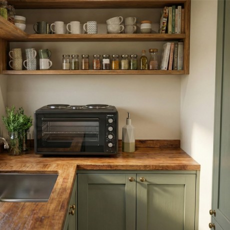 Davoline URBAN CHEF 3703 BL Μαύρο Φουρνάκι